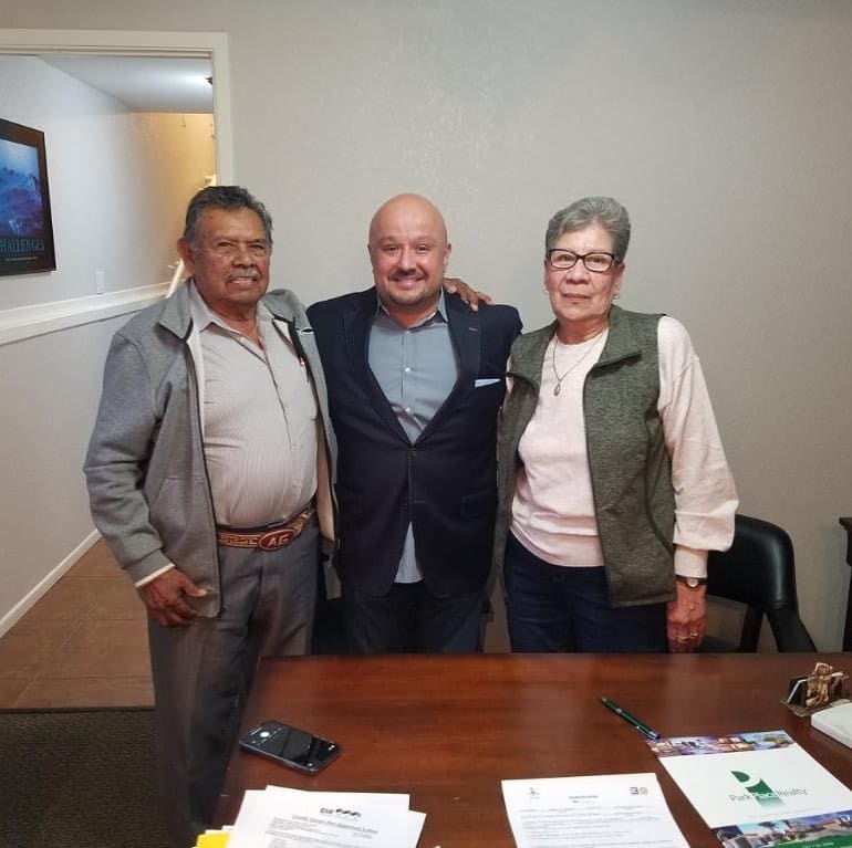Park Place Realty family with their keys, 2020